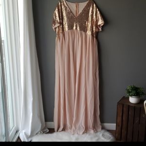 Rose gold dress